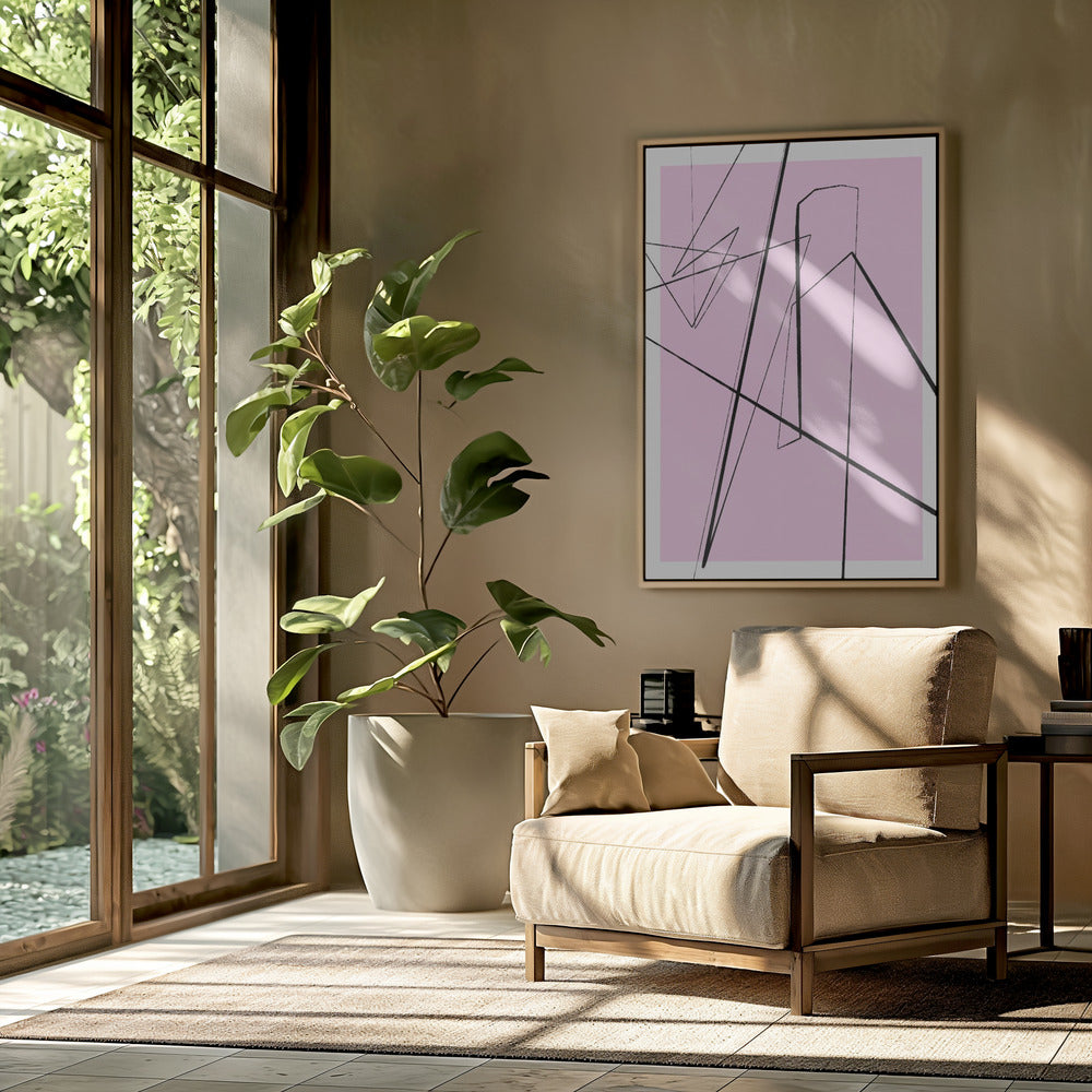 Angular Lines No 10 Poster